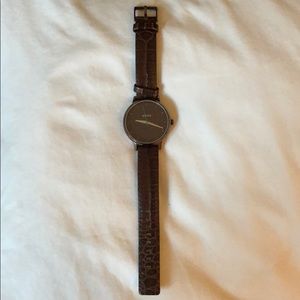 Nixon leather watch